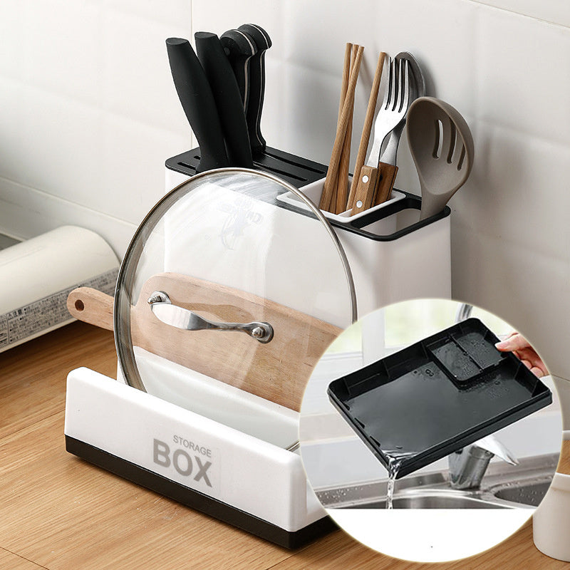 Kitchen Knife Holder & Cutlery Organizer Storage Rack