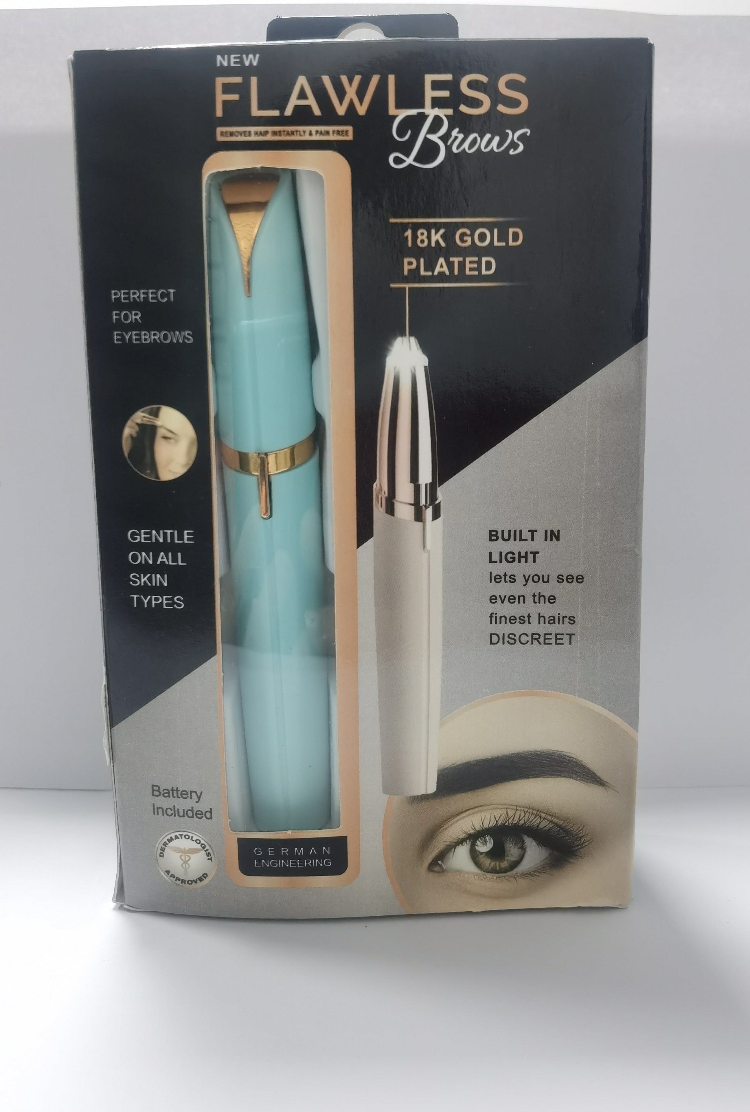 Precision Electric Eyebrow Trimmer – Painless Hair Remover Pen