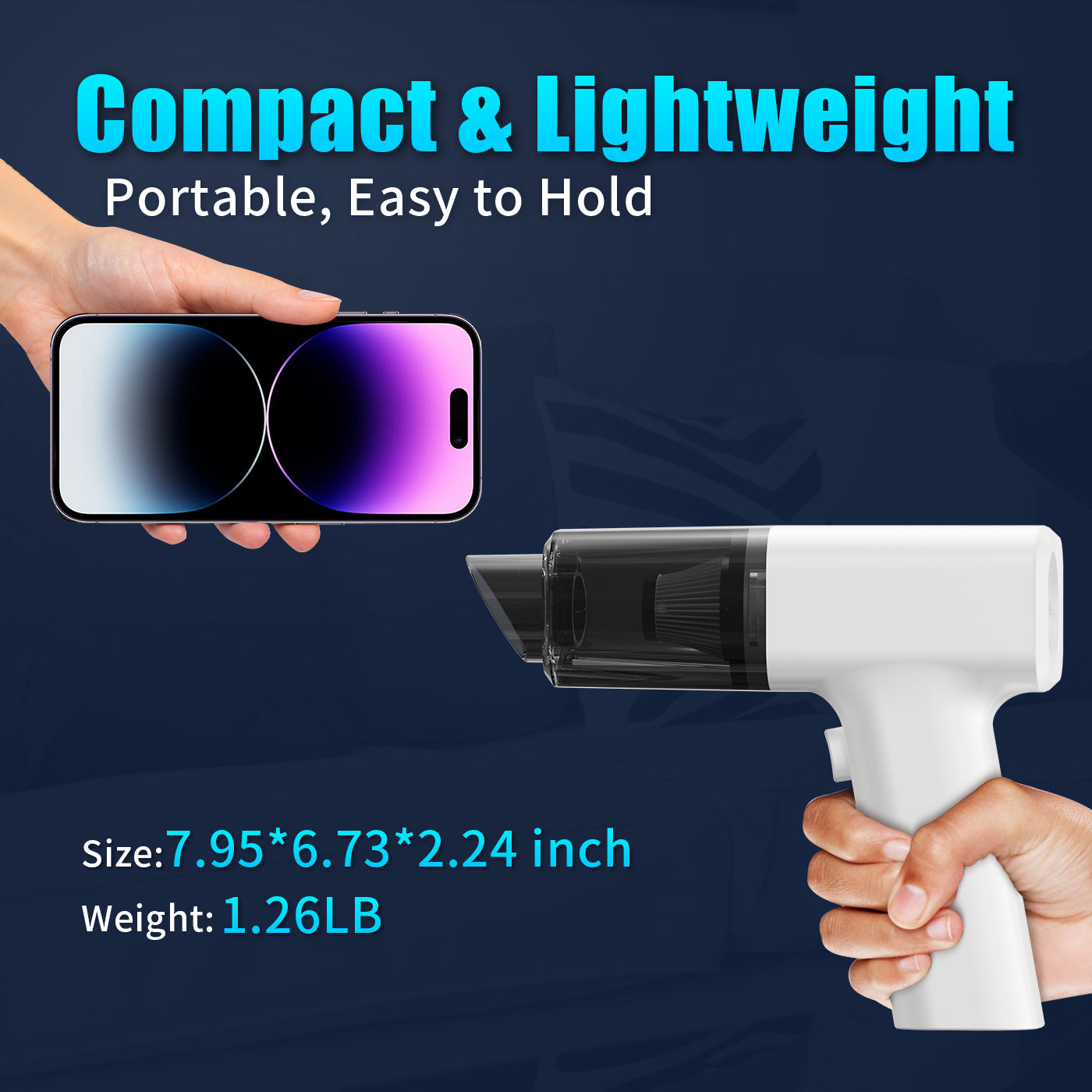 2-in-1 Electric Cordless Dust Collector - Handheld Power Air Blower