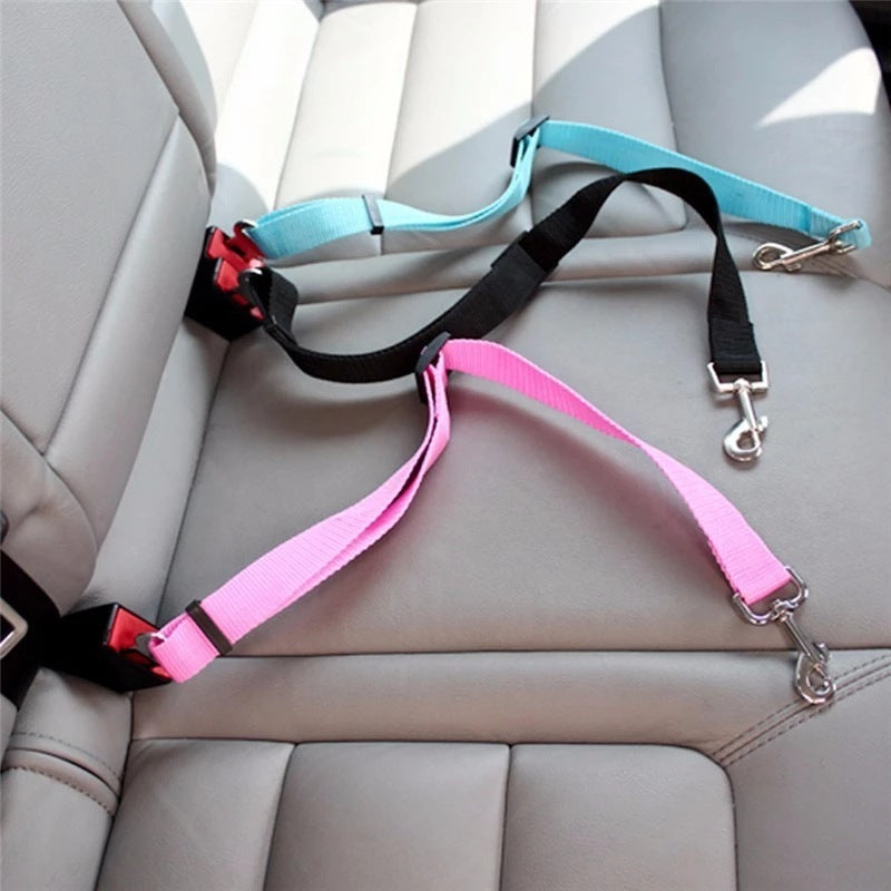 Car Safety Lead - Adjustable Pet Harness Travel Clip