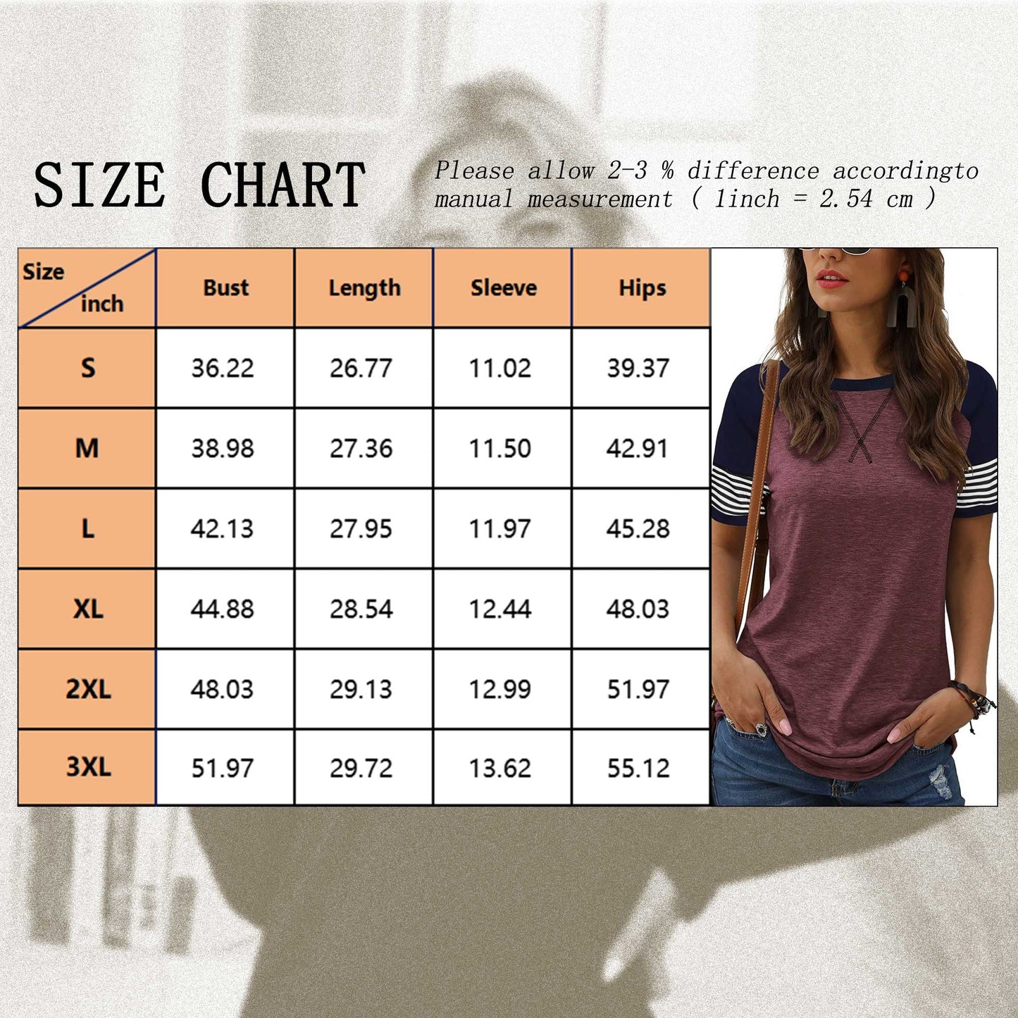 Women'S Top Casual Summer Tunic Shirt Striped Short Sleeve Crewneck Tshirts Fashion Trendy Winered Tees Y2K Blouses