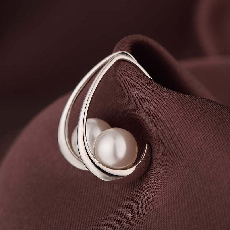 Stainless Steel Irregular Hoop Earrings - High-Fashion Bold Abstract Jewelry