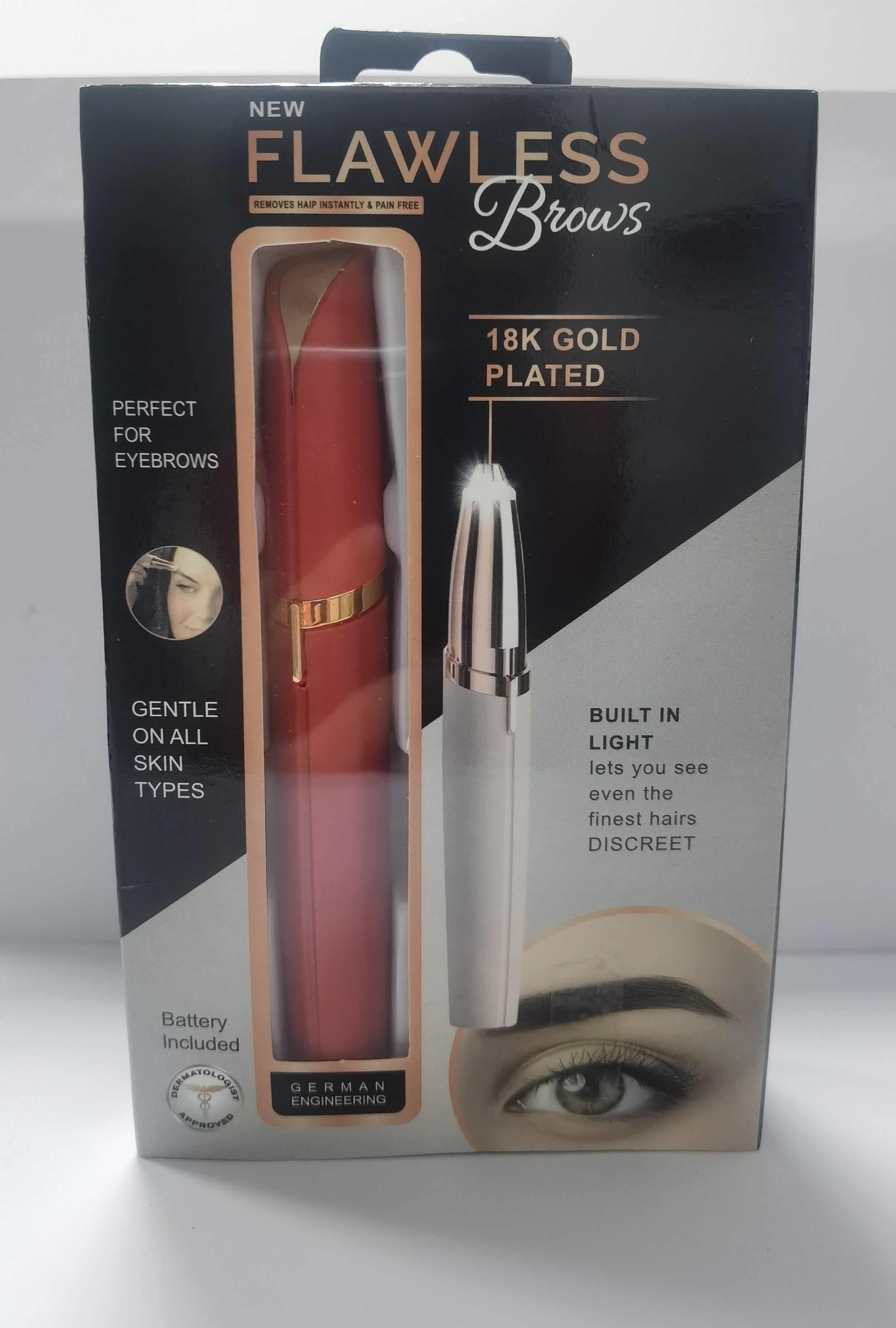 Precision Electric Eyebrow Trimmer – Painless Hair Remover Pen