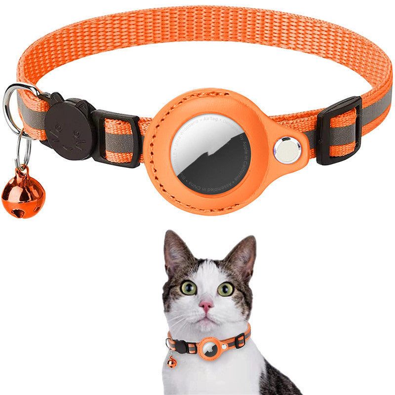 Nylon AirTag Tracking Collar - Reflective & Waterproof