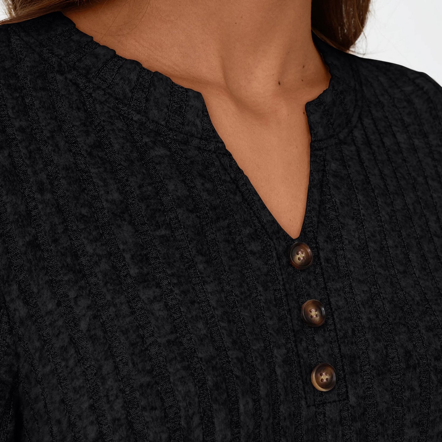 Tunic Shirts for Womens Long Sleeve Tops Casual V Neck Sweaters for Women Blouses