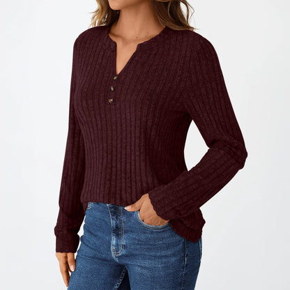 Tunic Shirts for Womens Long Sleeve Tops Casual V Neck Sweaters for Women Blouses