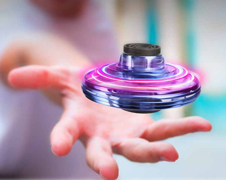 LED Mini Flying Spinner – Interactive UFO Drone & Fidget Toy