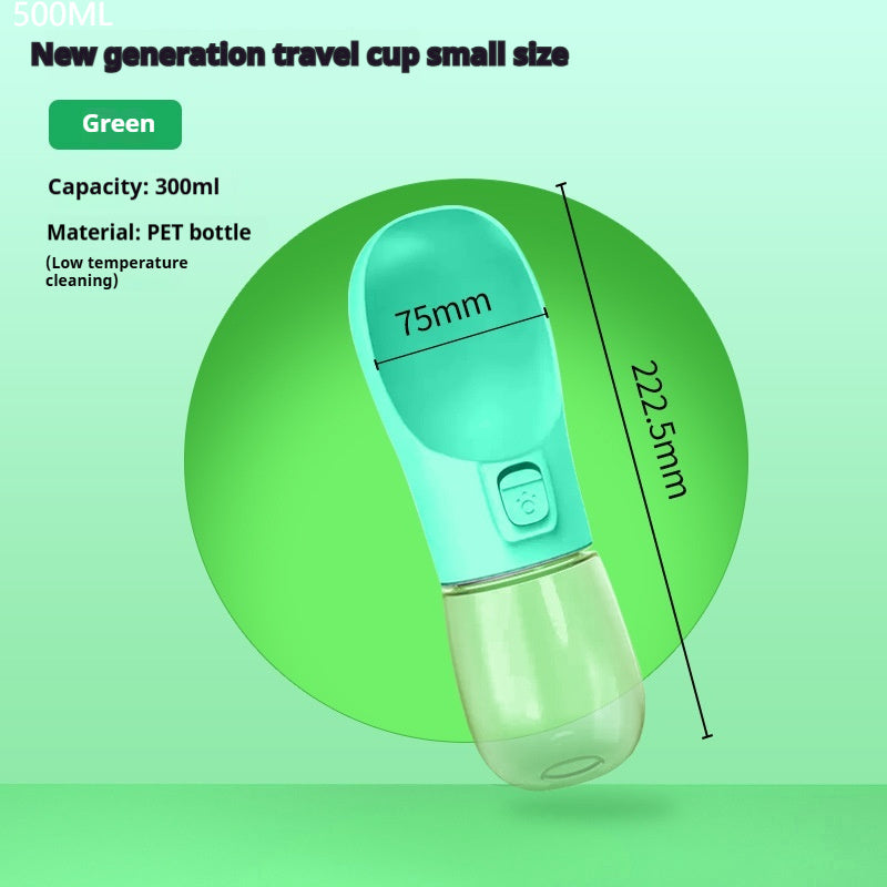 Leak-Proof Pet Travel Water Bottle & Food Bowl - Outdoor