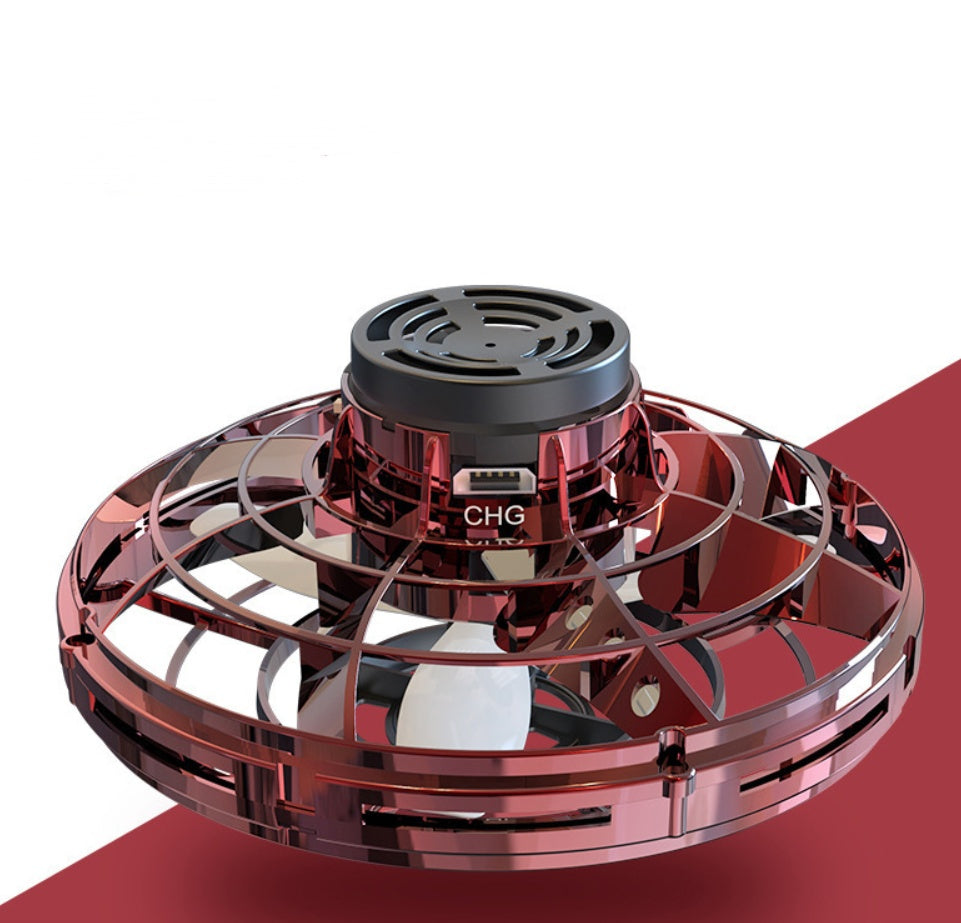 LED Mini Flying Spinner – Interactive UFO Drone & Fidget Toy