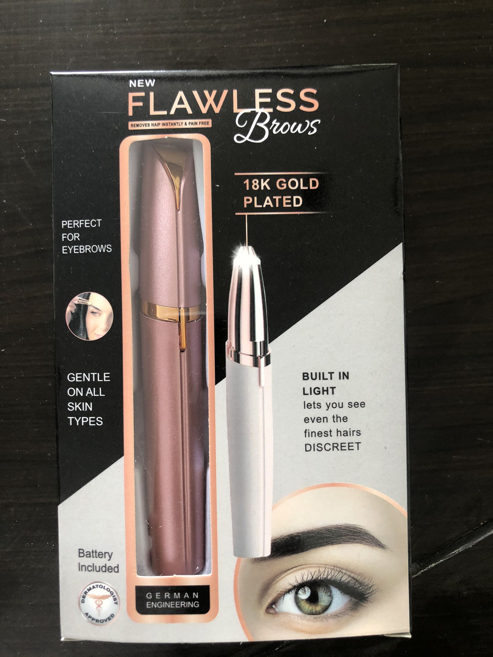Precision Electric Eyebrow Trimmer – Painless Hair Remover Pen