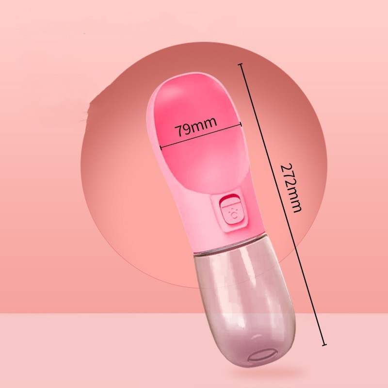 Leak-Proof Pet Travel Water Bottle & Food Bowl - Outdoor