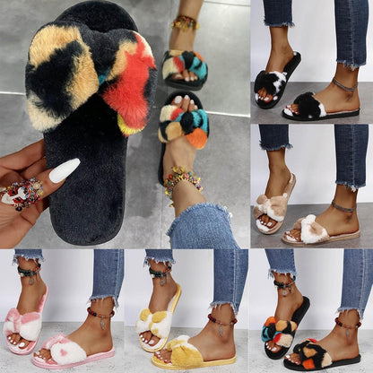 Slippers for Women,Womens Fashion Memory Foam Soft Warm Slip on House Slippers Cozy Fuzzy Indoor Outdoor Slippers