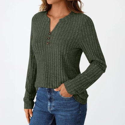 Tunic Shirts for Womens Long Sleeve Tops Casual V Neck Sweaters for Women Blouses