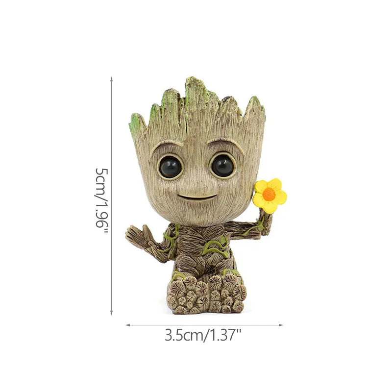 Cartoon Groot Miniature - Cute Tree Man Desktop Ornament