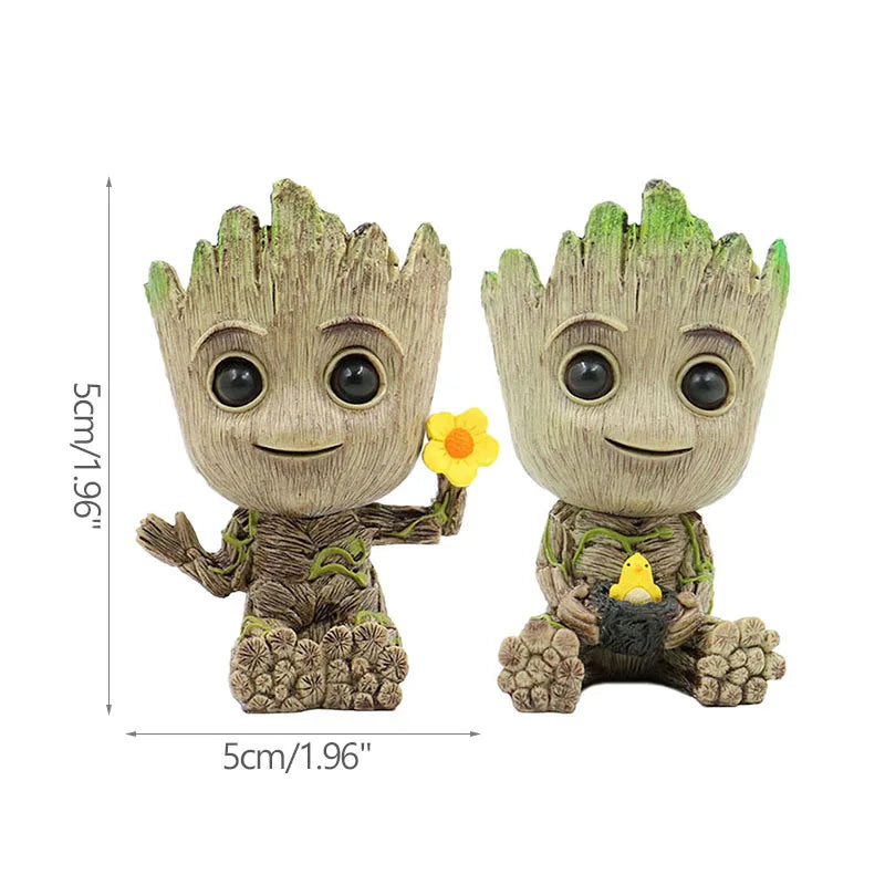 Cartoon Groot Miniature - Cute Tree Man Desktop Ornament