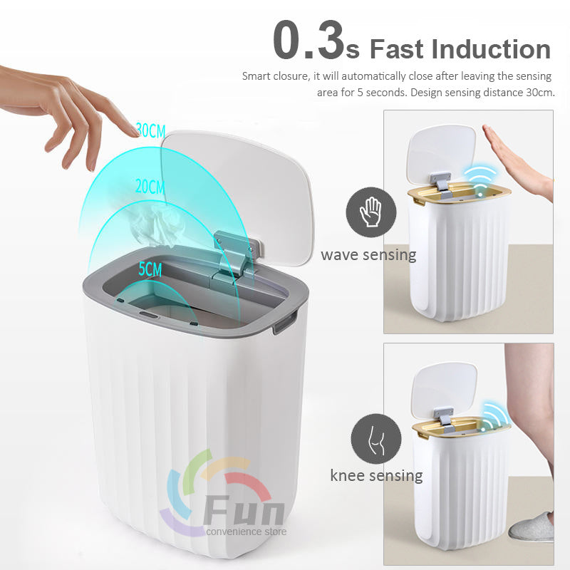 Smart Trash Can, Automatic Dustbin, Motion Sensor Trash Can, Touchless Garbage Bin, Smart Bin with Lid, Rechargeable Dustbin, UV Sterilization Trash Can, Kitchen Sensor Bin, Waterproof Smart Bin, Electric Trash Can, Bathroom Smart Dustbin, Automatic Lid Trash Can, Deodorizing Dustbin, Smart Home Gadgets, Small Car Trash Box