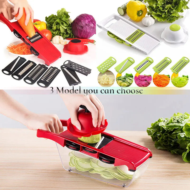Myvit Vegetable Cutter - 3-in-1 Slicer, Peeler & Grater