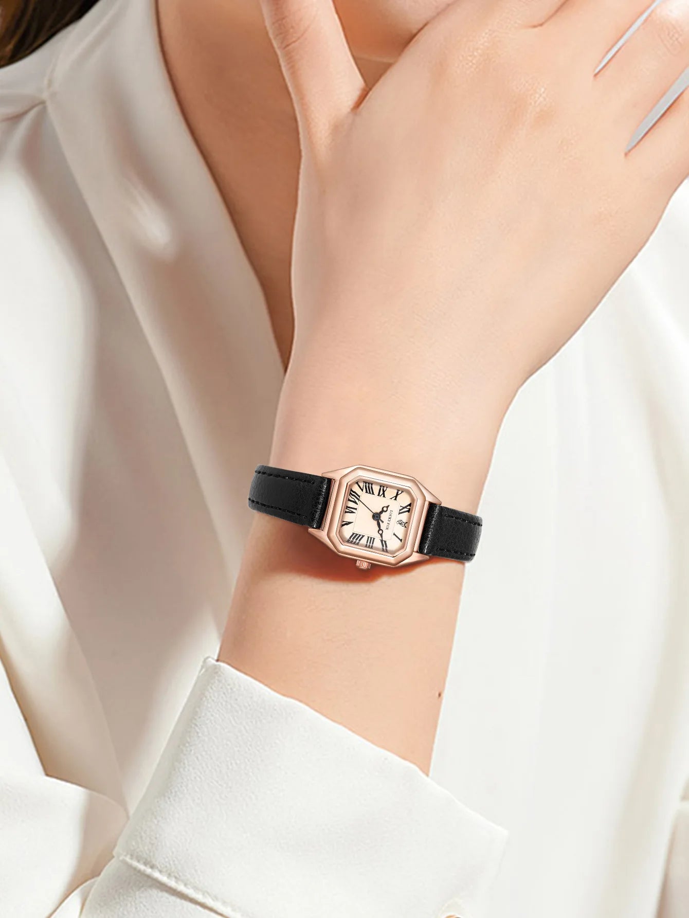 Minimalist Women's Casual Clock - Tomi L38 Leather Watch