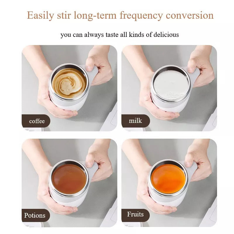 Self Stirring Coffee Cup, Electric Stirring Mug, Rechargeable Coffee Mug, Magnetic Stirring Cup, Smart Mug, Coffee Mixer, Gadgets for Kitchen, Automatic Milkshake Mixer, USB Rechargeable Stirring Mug, Portable Electric Drink Mixer, Electric Cup, Magnetic Mug, Automatic Magnetic Water Cup, Lazy Man Electric Coffee Cup