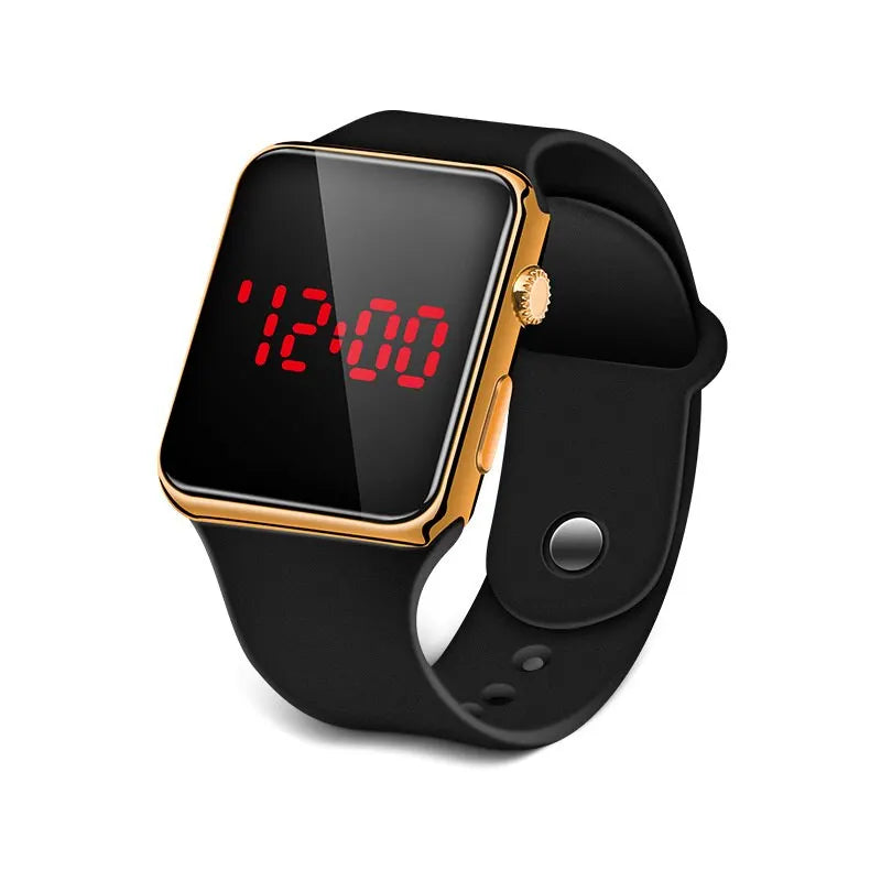 Minimalist Digital Sports Watch - Fashion LED Silicone Clock