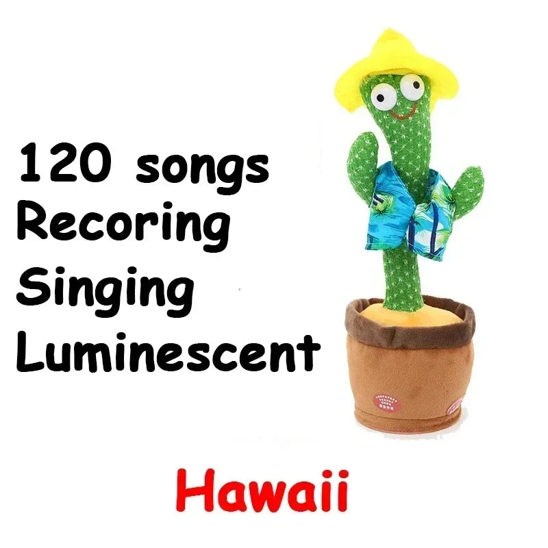 Dancing & Talking Cactus Toy – 120 Songs Electronic Plush for Kids