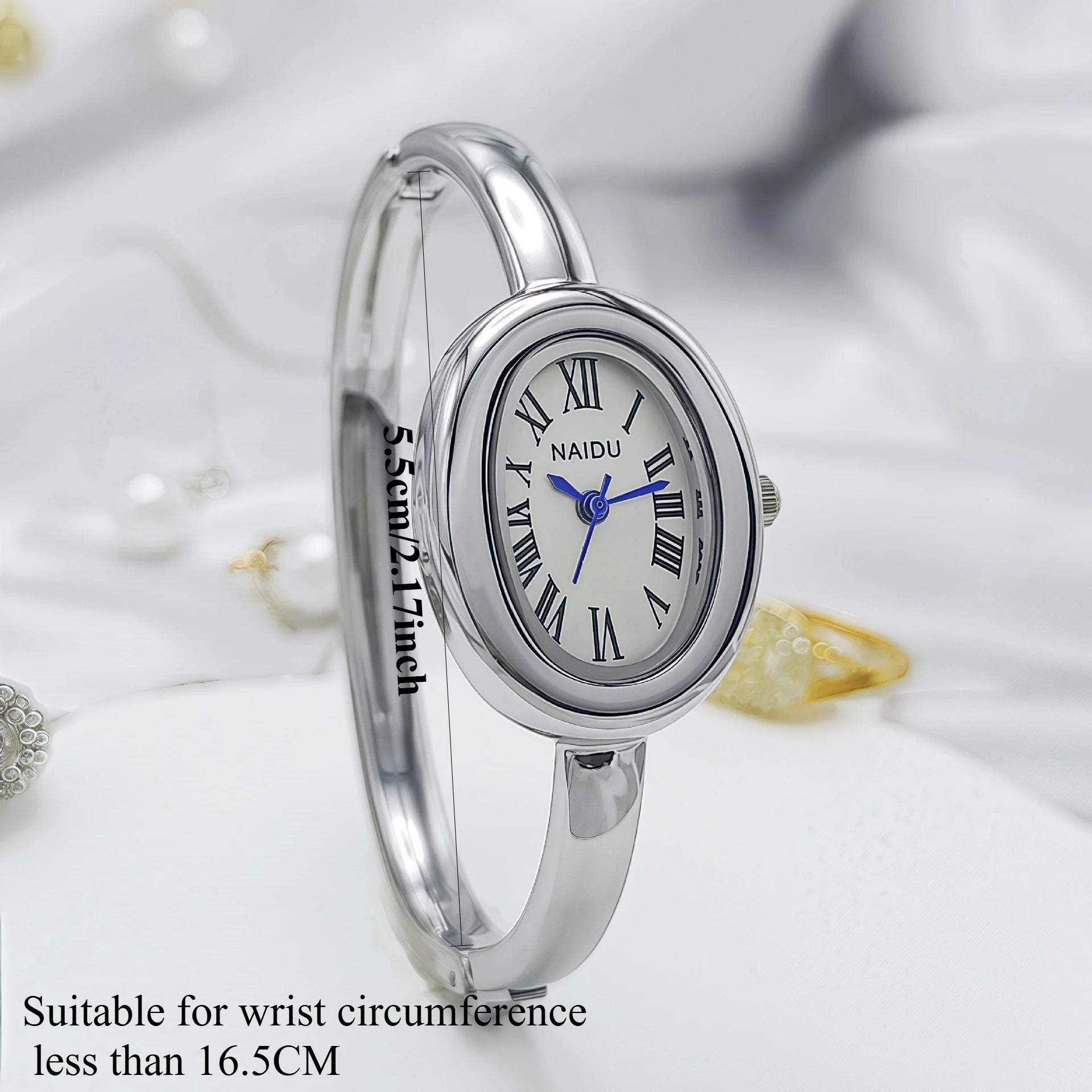 Luxury Oval Bracelet Watch - Elegant Quartz Ladies Bracelet