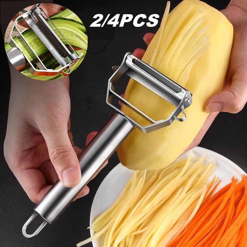 2-in-1 Multi-Function Double-Head Vegetable Peeler - Durable Kitchen Tool