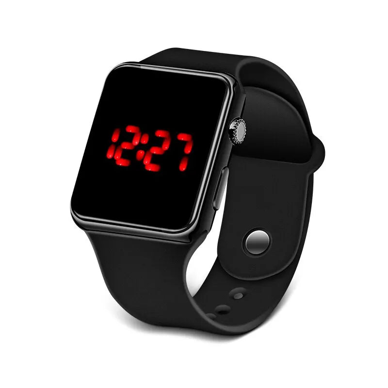 Minimalist Digital Sports Watch - Fashion LED Silicone Clock