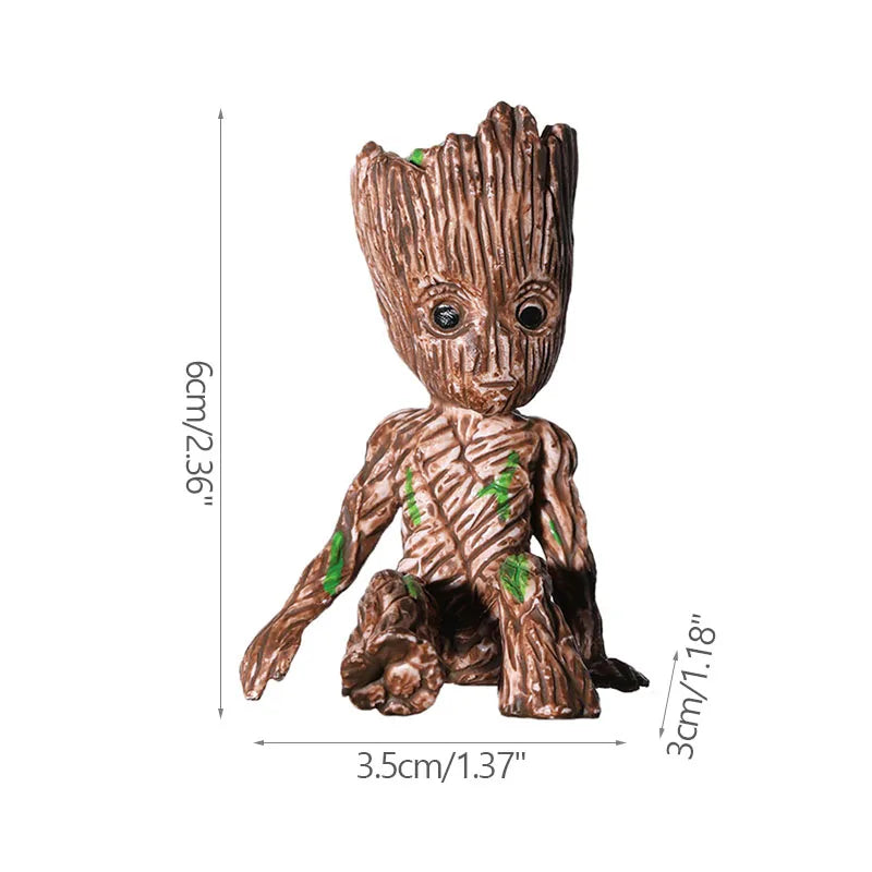 Cartoon Groot Miniature - Cute Tree Man Desktop Ornament