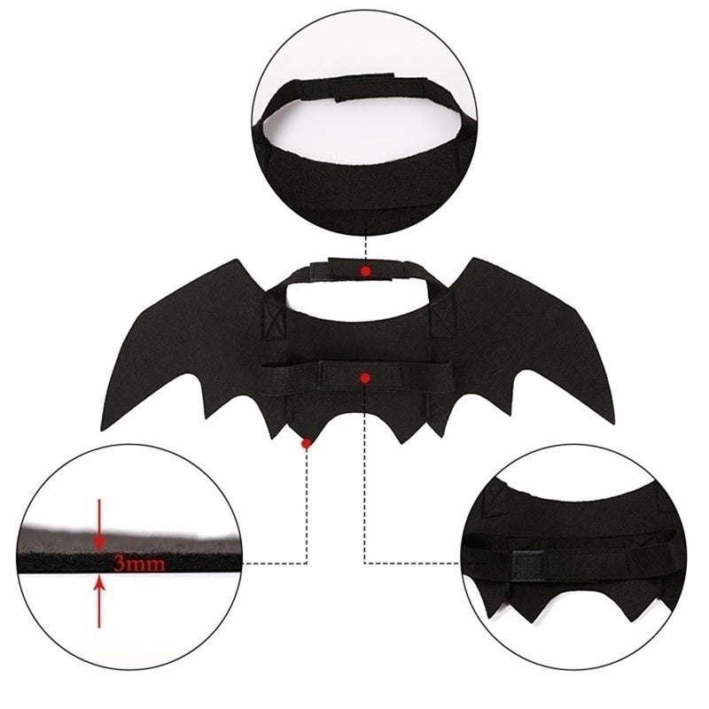 Halloween Bat Wings Harness Costume for Cats & Dogs