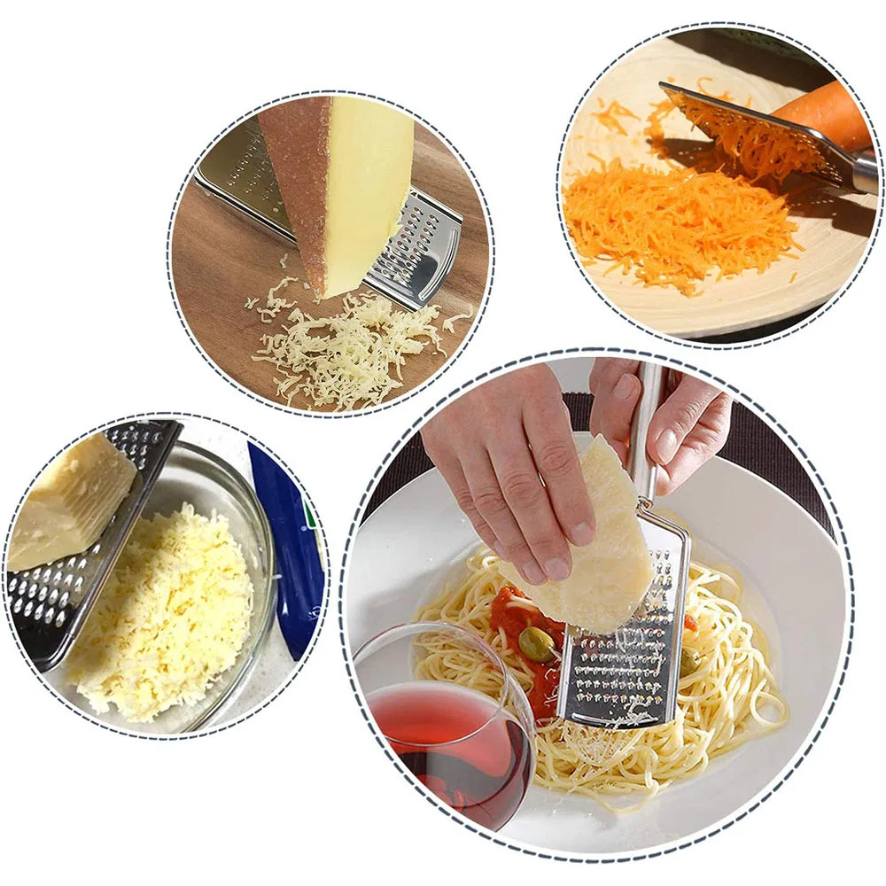 LMETJMA Stainless Steel Lemon Zester & Micro Blade Grater