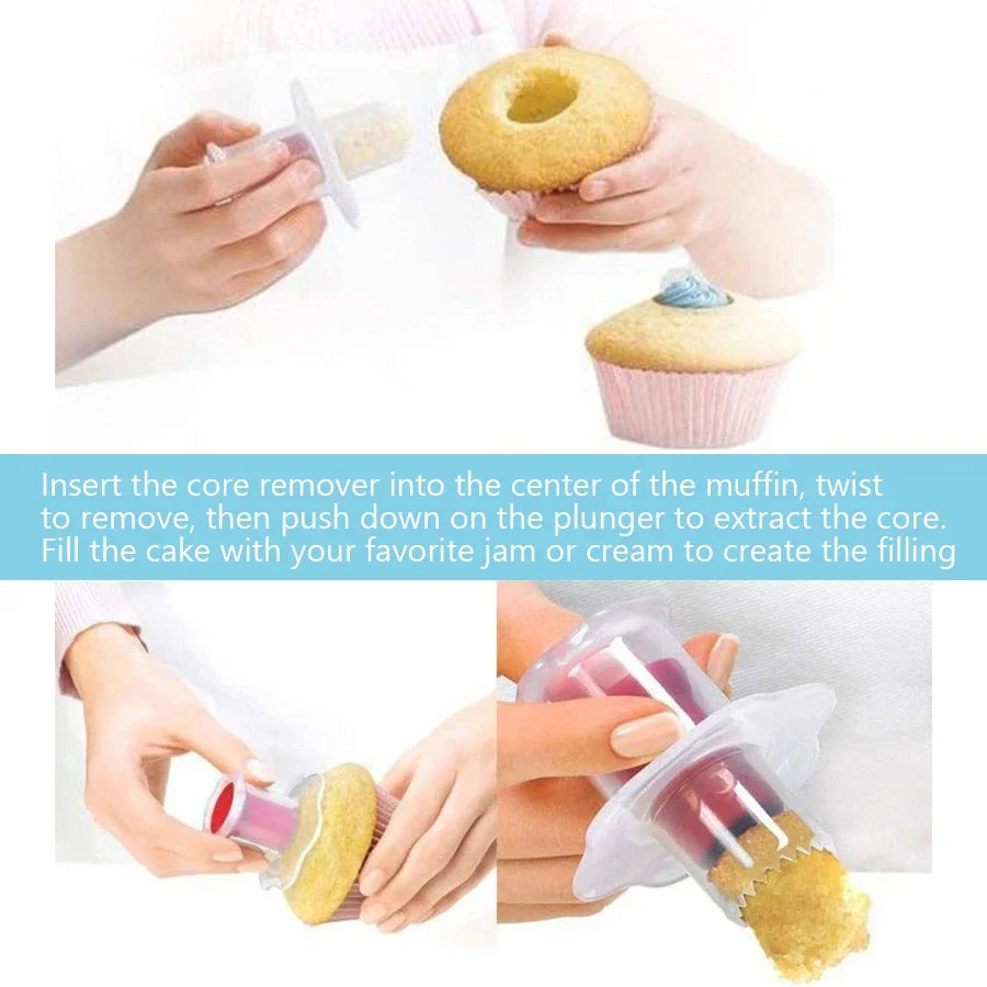 Cupcake Muffin Cake Corer - Professional Plunger Cutter