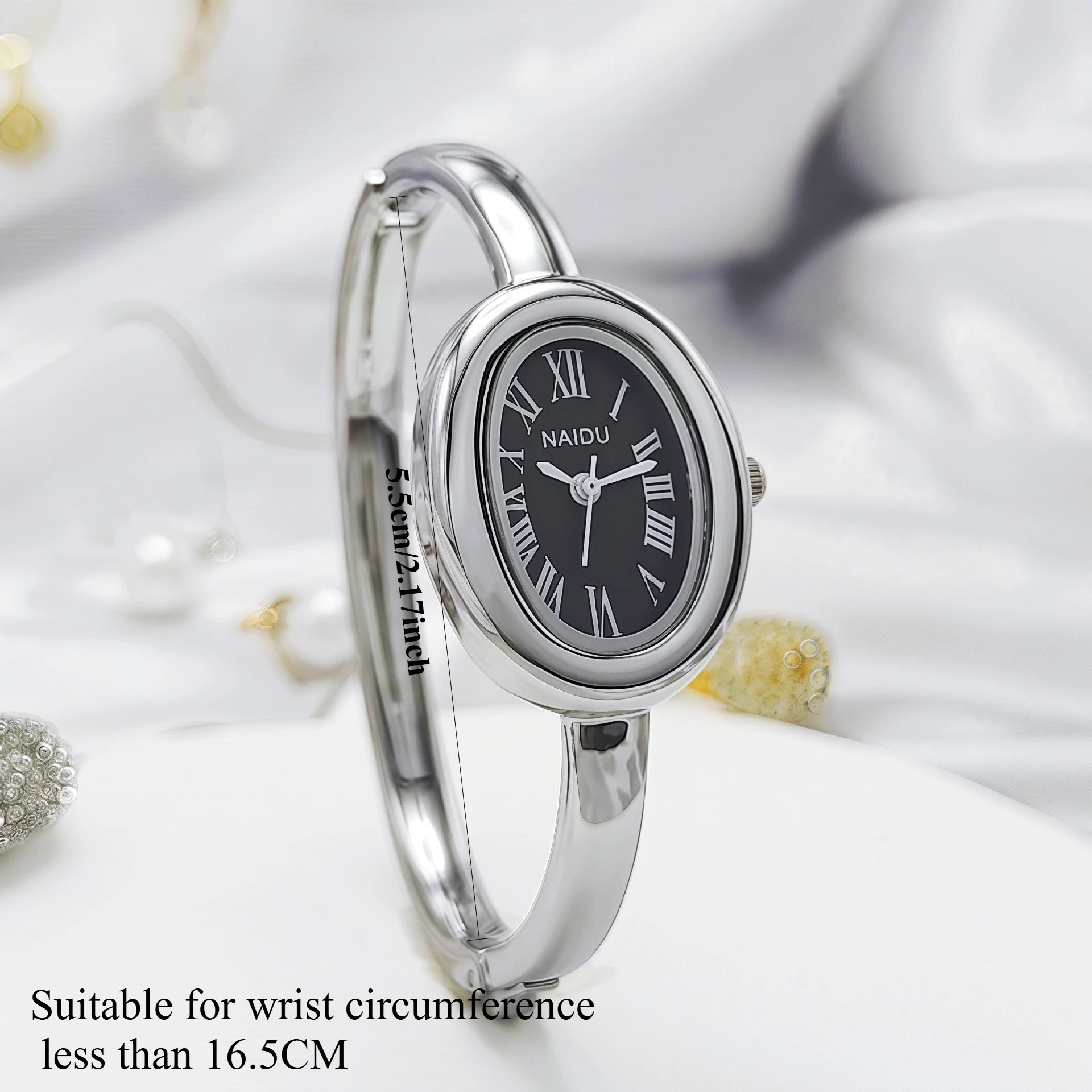 Luxury Oval Bracelet Watch - Elegant Quartz Ladies Bracelet