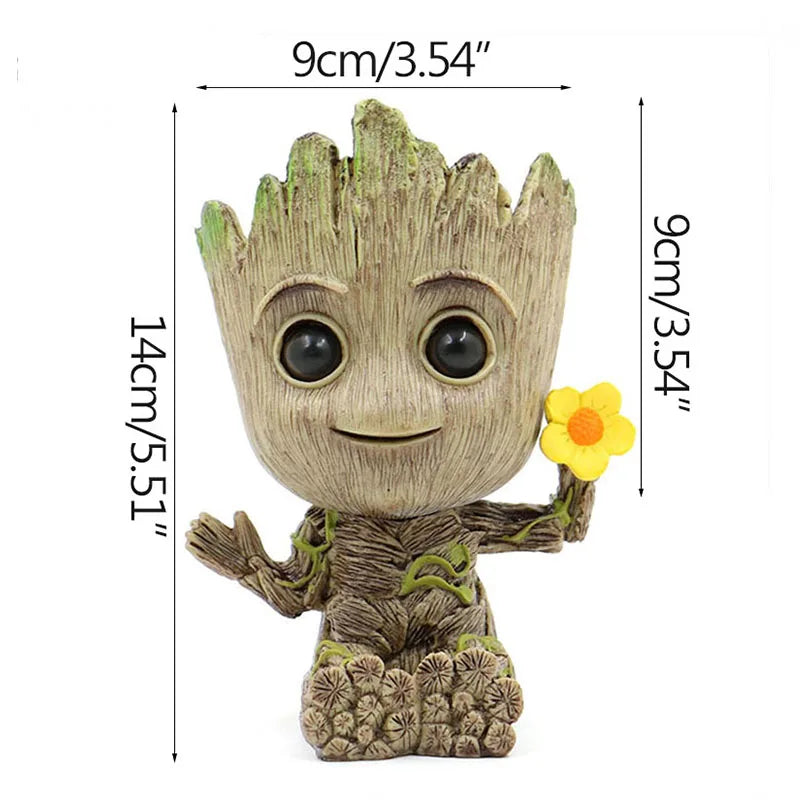 Cartoon Groot Miniature - Cute Tree Man Desktop Ornament