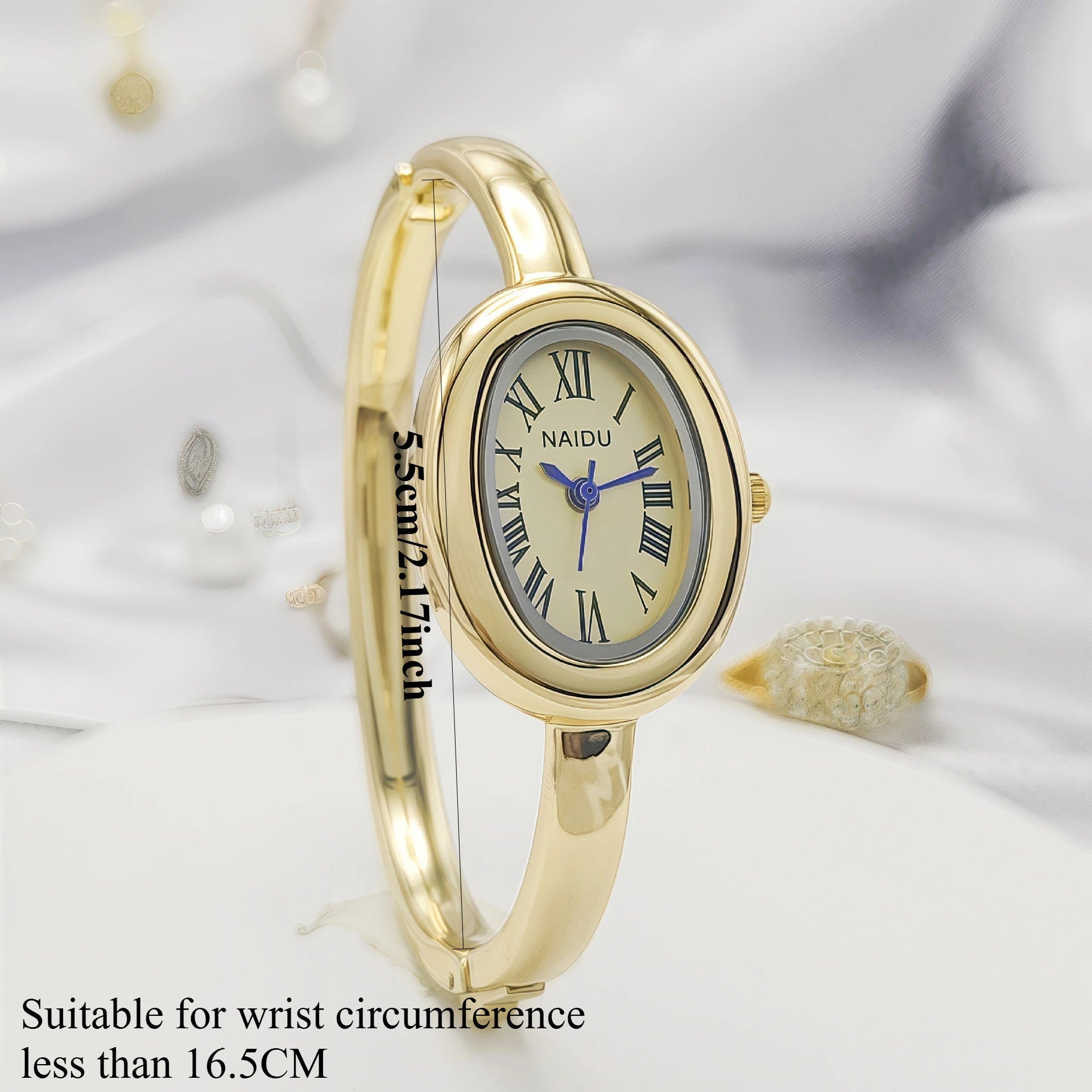 Luxury Oval Bracelet Watch - Elegant Quartz Ladies Bracelet