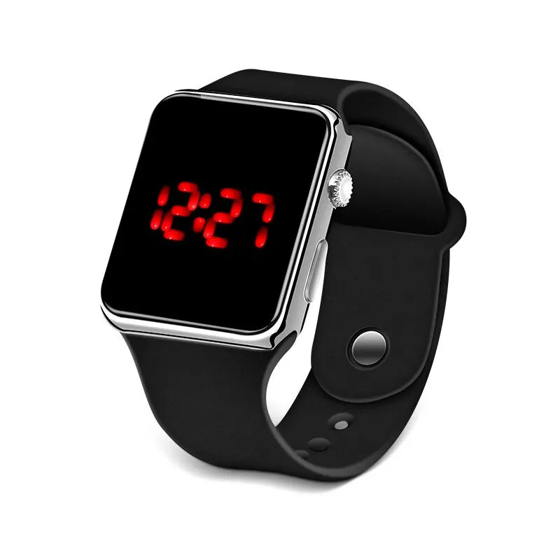Minimalist Digital Sports Watch - Fashion LED Silicone Clock