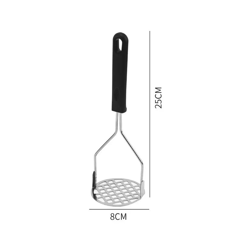 Stainless Steel Potato Masher & Ricer - Manual Food Crusher