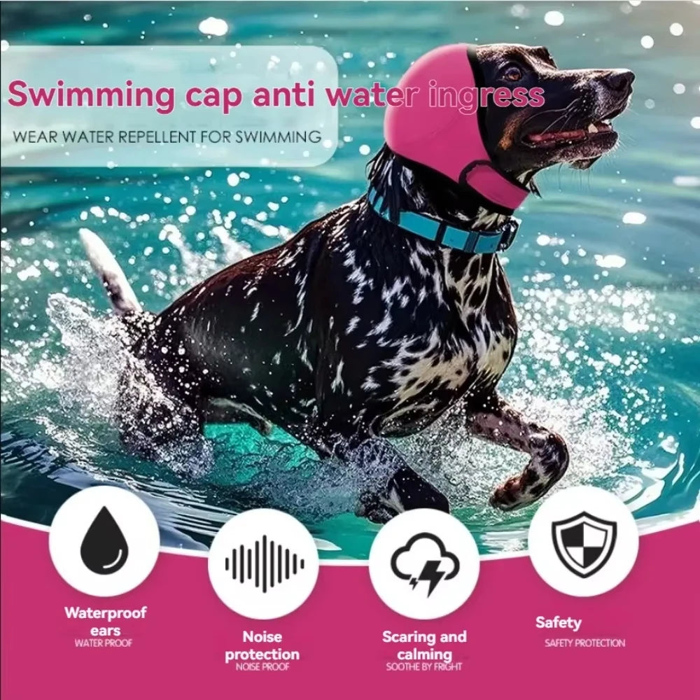 Noise Reduction Dog Ear Covers Hearing Protection Adjustable Dog Calming Earmuff Waterproof Anti-noise Pet Ear Muffs