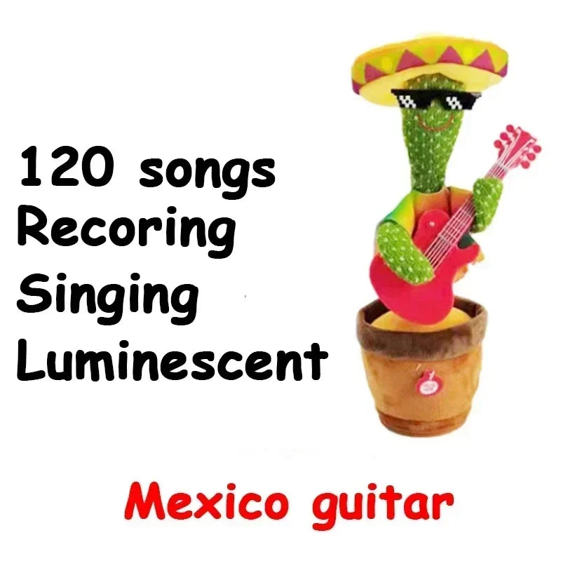 Dancing & Talking Cactus Toy – 120 Songs Electronic Plush for Kids