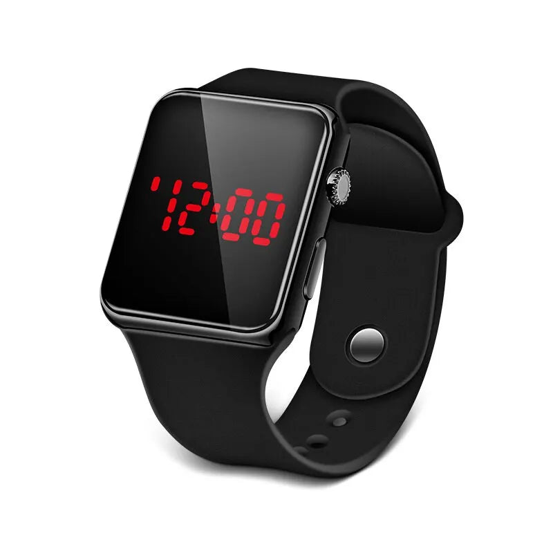 Minimalist Digital Sports Watch - Fashion LED Silicone Clock