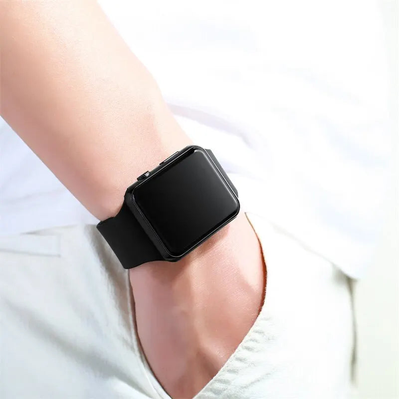 Minimalist Digital Sports Watch - Fashion LED Silicone Clock