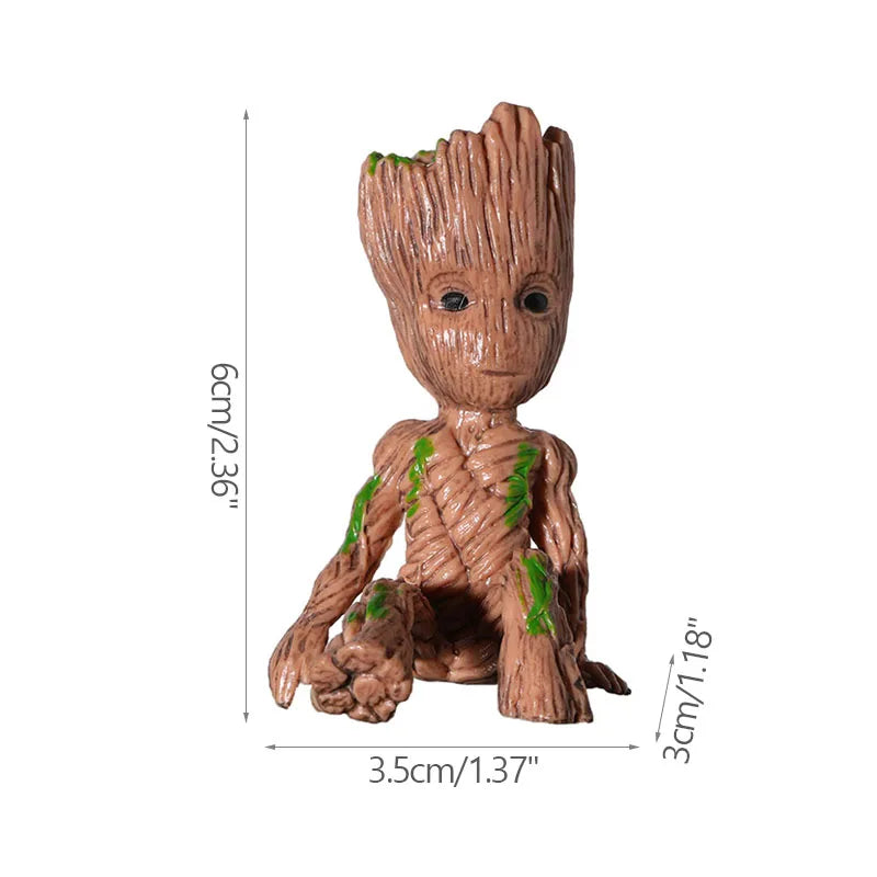 Cartoon Groot Miniature - Cute Tree Man Desktop Ornament