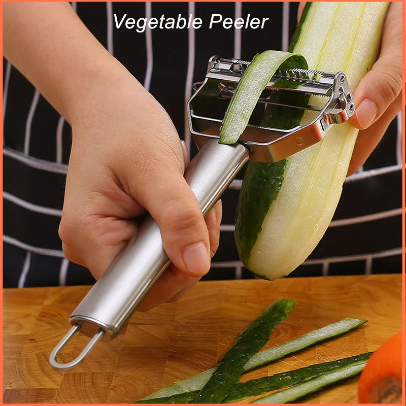 2-in-1 Multi-Function Double-Head Vegetable Peeler - Durable Kitchen Tool