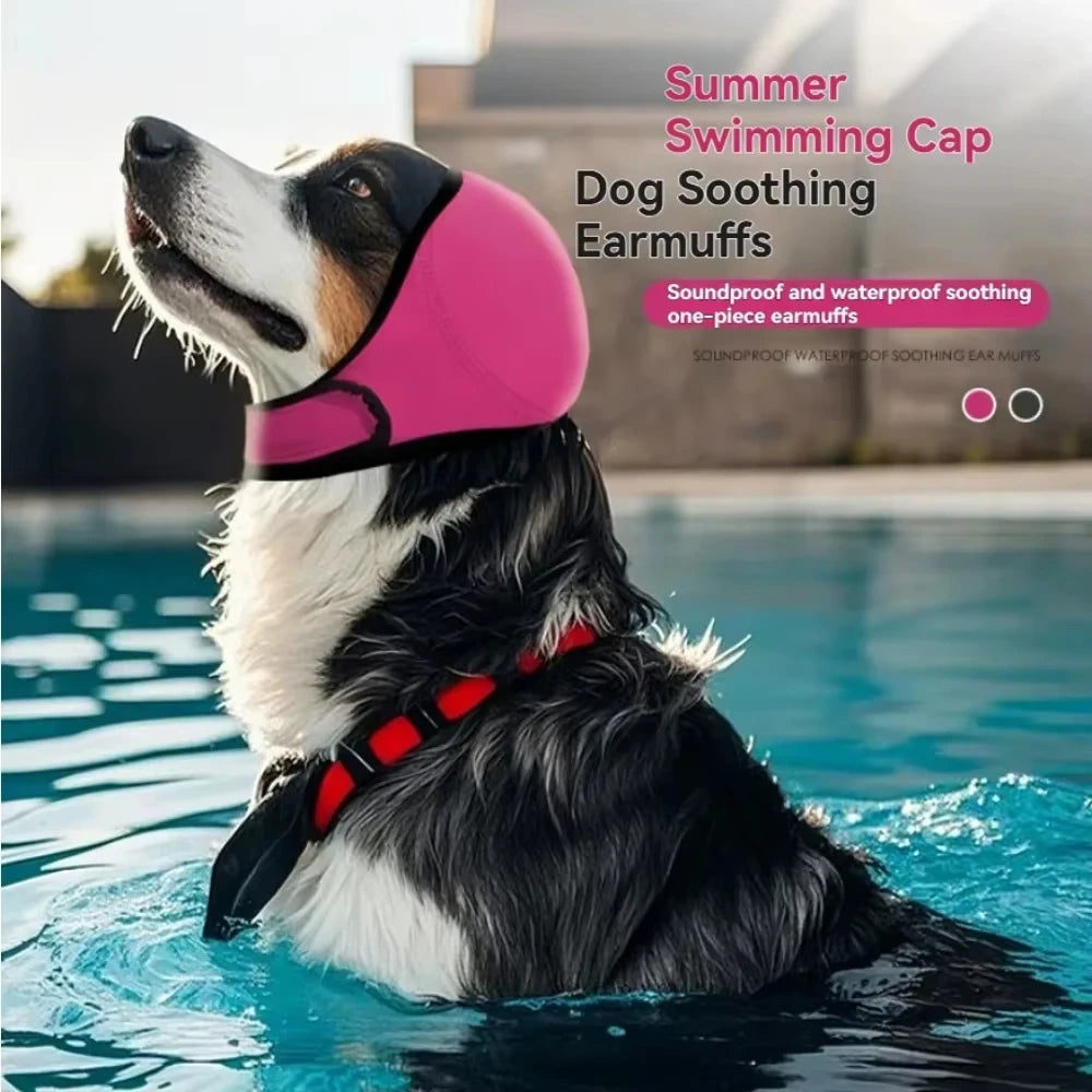 Noise Reduction Dog Ear Covers Hearing Protection Adjustable Dog Calming Earmuff Waterproof Anti-noise Pet Ear Muffs