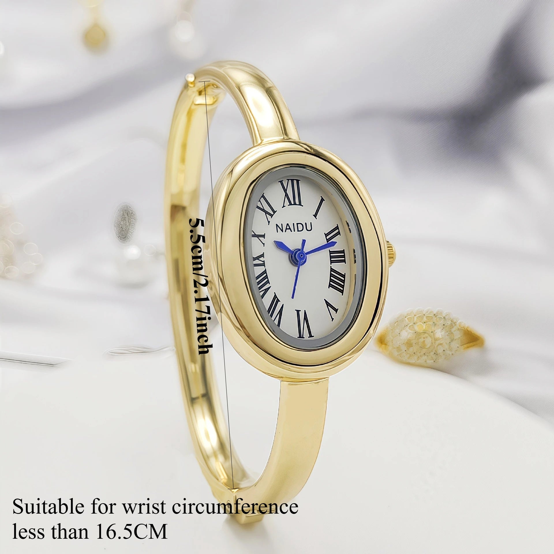 Luxury Oval Bracelet Watch - Elegant Quartz Ladies Bracelet