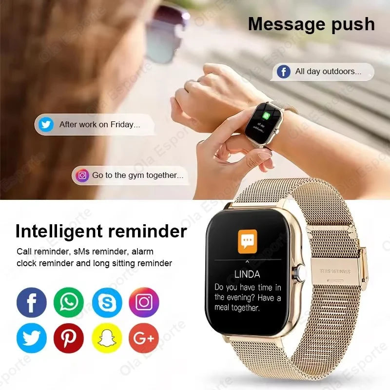 2.01" Smartwatch 2025 - Full Touch Bluetooth Call Watch Men & Women