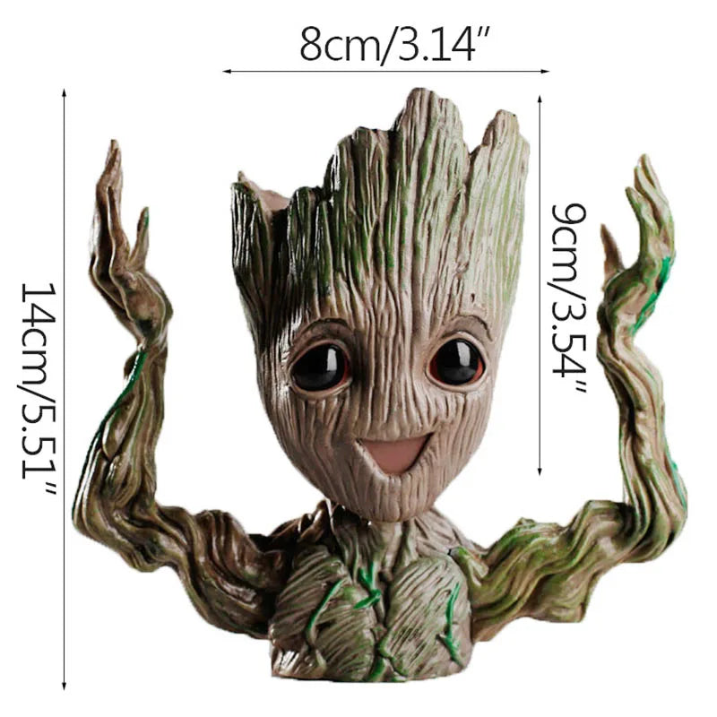 Cartoon Groot Miniature - Cute Tree Man Desktop Ornament