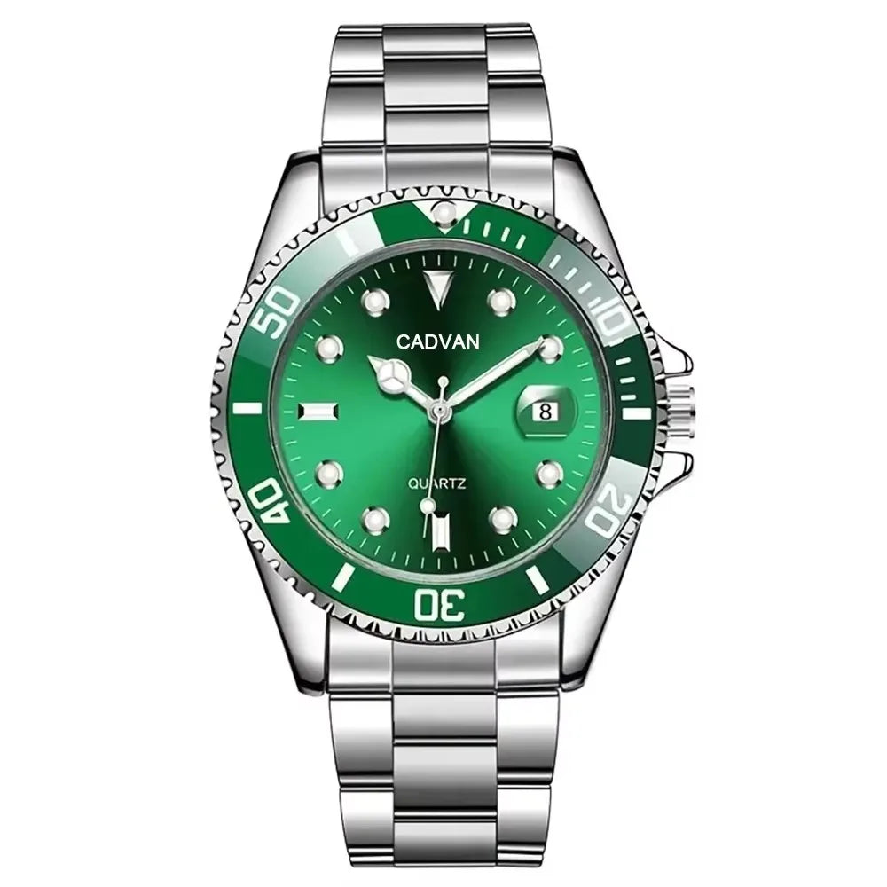 Luxury Men's Green Water Ghost Watch - Business Quartz