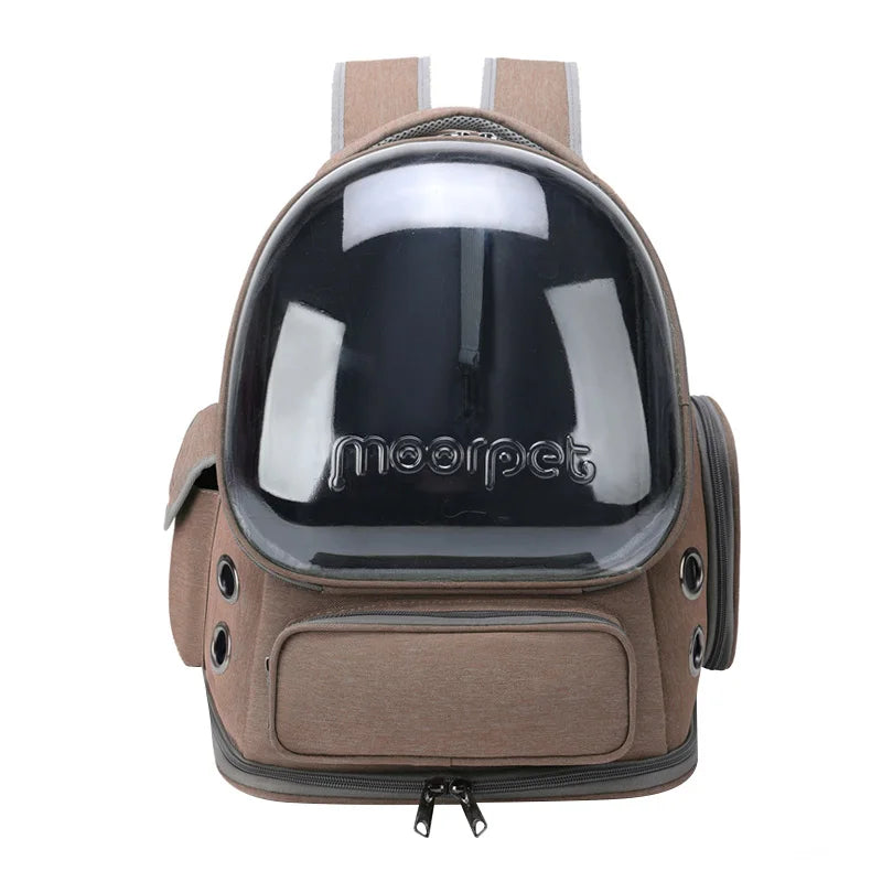 Aesthetic Transparent Cat Carrier - Breathable Travel Bag