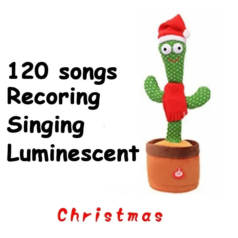 Dancing & Talking Cactus Toy – 120 Songs Electronic Plush for Kids